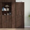 VidaXL Dulap &icirc;nalt, stejar maro, 30x42,5x185 cm, lemn prelucrat