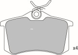 Set placute frana,frana disc VW LUPO (6X1, 6E1) (1998 - 2005) KRIEGER 0950006386