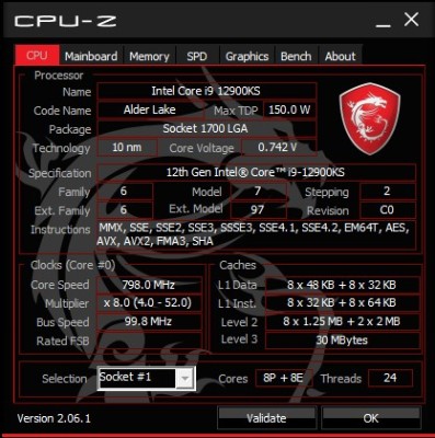 procesor intel i9 12900ks foto