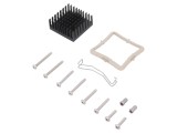 Radiator Extrudat cu Aripioare Negru 35mm x 35mm x 14.5mm