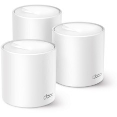 Sistem Mesh Wi-Fi TP-Link Deco X10 (3-pack), AX1500, Dual-Band Wi-Fi 6, cu acoperire completa pentru casa, Seamless Roaming, Self-Healing, Adaptive Pa