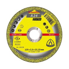 Disc Debitare Klingspor A24 Extra, Metal, 125x2.5x22 mm, Disc Debitare Metal Universal, Disc pentru Polizorul Unghiular, Disc pentru Flex, Panza Flex foto