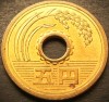 Moneda exotica 5 YENI - JAPONIA, anul 2001 *cod 3699 - HEISEI = A.UNC, Asia