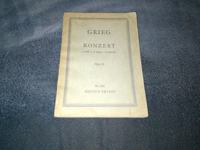 GRIEG - KONZERT OPUS 6 foto