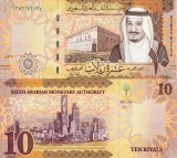 Bancnota Arabia Saudita 10 Riyals 2017 UNC, Necirculata, Asia