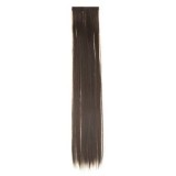 Extensie de par cu clips, 55 cm, Maro Ciocolatiu, CMCLASS