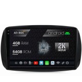 Navigatie 2K Smart For Two (2016-Prezent), Android OS, S-Quadcore 4GB RAM + 64GB ROM, 9.5 Inch - AD-BGS90042K+AD-BGRKIT412