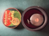 Ceas de buzunar Hebdomas 8 zile carcasa argint cutie reclama Romania