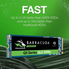 Solid State Drive (SSD) Seagate, BarraCuda Q5, 2TB, NVMe, PCI Express 3.0, x4, M.2, 2280, ZP2000CV3A001, Laptop/Desktop