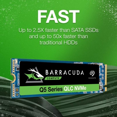 Solid State Drive (SSD) Seagate, BarraCuda Q5, 2TB, NVMe, PCI Express 3.0, x4, M.2, 2280, ZP2000CV3A001, Laptop/Desktop foto