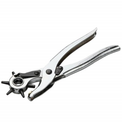 Cleste perforator pivotant cu 6 capete pentru gaurit curele foto