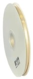 Panglica Dublu Satinata Crem 6 mm, 91 m