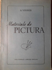 MATERIALE DE PICTURA. ULEI, ACUARELA, GUASE, TEMPERA SI CULORI DE CLEI - A. VINN foto