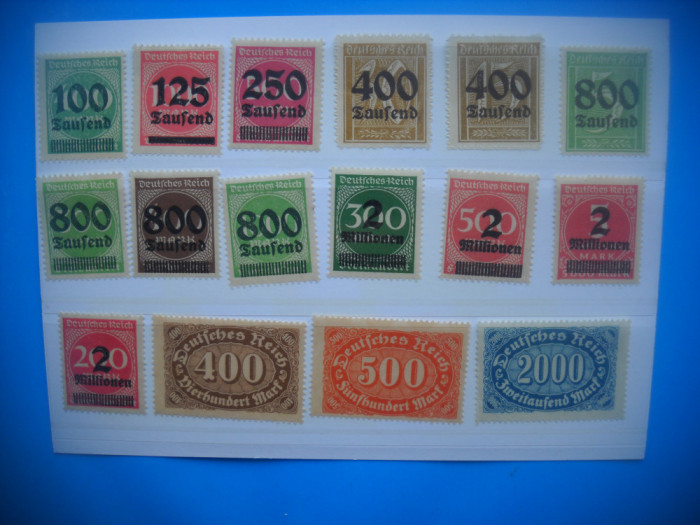 HOPCT LOT NR 474 GERMANIA REICH -16 TIMBRE VECHI