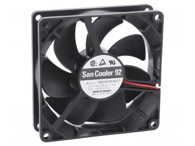 Ventilator axial 24V DC 92mm 39dBA foto