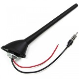Antena de acoperis auto de 17 cm cu baza si amplificator, flexibila si potrivita pentru spalatorii auto Performance AutoTuning