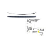 Spoiler bara protectie Volkswagen Touran (5t), 05.2015-, montare fata, stanga, negru, Texturat; ornament: cromat, RapidAuto