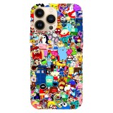 Husa compatibila cu Apple iPhone 12 Pro model Cartoons Stickers, Silicon, TPU, Viceversa, Transparent, Carcasa