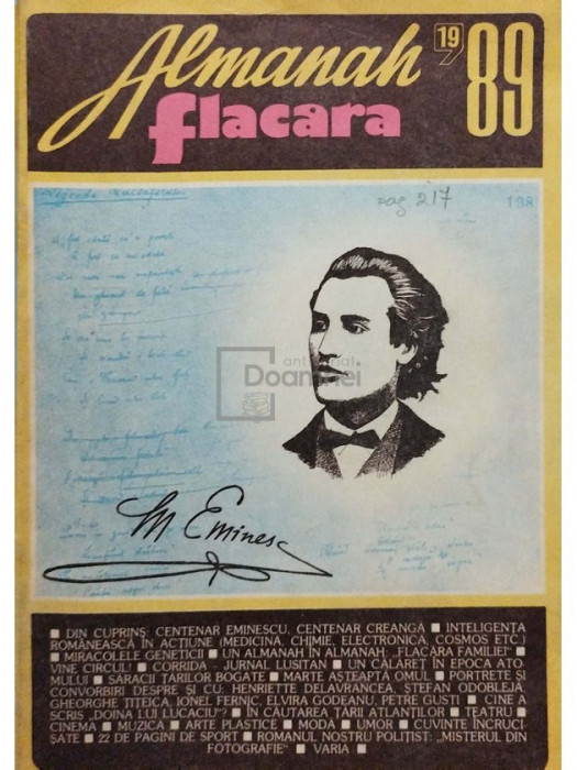 Nicolae Arsenie - Almanah Flacara &#039;89 (editia 1989)