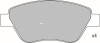 Set placute frana,frana disc FIAT IDEA (350) (2003 - 2016) KRIEGER 0950006353