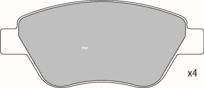 Set placute frana,frana disc FIAT IDEA (350) (2003 - 2016) KRIEGER 0950006353 foto