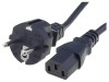 Cablu Alimentare 3x1mm2 IEC C13 2,5m Negru