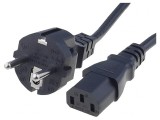 Cablu Alimentare 3x1mm2 IEC C13 2,5m Negru
