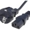 Cablu Alimentare 3x1mm2 IEC C13 2,5m Negru