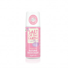 Deodorant roll-on Salt Of The Earth Pure Aura Lavanda si Vanilie, 75ml, Crystal Spring