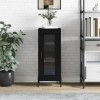 VidaXL Servantă, negru, 34,5x34x90 cm, lemn compozit 828805