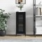 vidaXL Servantă, negru, 34,5x34x90 cm, lemn compozit 828805