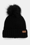 Barbour caciula culoarea negru, din tricot gros, LHA0336