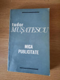MICA PUBLICITATE &ndash; TUDOR MUSATESCU (1972)