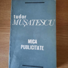 MICA PUBLICITATE – TUDOR MUSATESCU (1972)