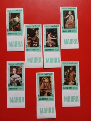 MAHRA, PICTURI - SERIE COMPLETĂ MNH IMPERF. foto