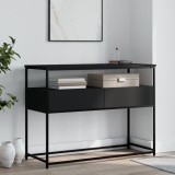 Cumpara ieftin Măsuță consolă, negru, 100x40x75 cm, lemn compozit