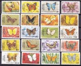 Grenada Grenadines 1985/86 fauna fluturi MI 672-690/776 MNH, Nestampilat