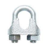 Brida zincata DIN 741-14 pentru fixarea cablurilor metalice