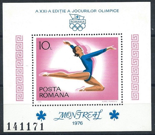 C1940 - Romania 1976 - Sport bloc neuzat,perfecta stare