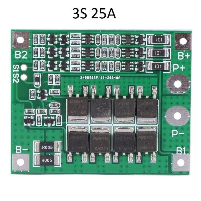 Modul BMS 18650 3S 25A acumulatori Li ion