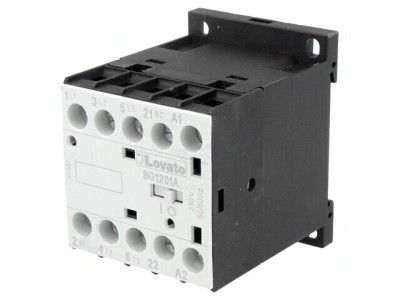 Contactor 3P 230VAC 12A 3NO 1NC foto