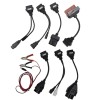 Set Cabluri Adaptoare Diagnoza Auto OBD2 Multi Marca Techstar, Compatibil Autocom Delphi, Fiat, Opel, BMW, PSA, Alimentare Baterie