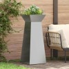 VidaXL Vază pe pilon 2 pcs Argintiu 40 x 40 x 100 cm Oțel 873861