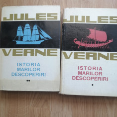 Jules Verne - Istoria marilor descoperiri (2 volume) - Ed. Stiintifica, 1963