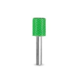 Valec s Činn&yacute;m čelom pr -13mm stopka 6mm , Granulatie Saburr ASPRA - VERDE