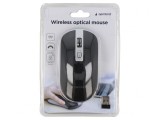 Mouse Optic Negru/Argintiu Wireless 10m 4 Butoane USB A, Gembird
