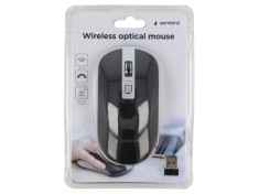 Mouse Optic Negru/Argintiu Wireless 10m 4 Butoane USB A