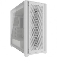 Carcasa Corsair 5000D AIRFLOW CORE, Tempered Glass, Middle Tower, Fara sursa, ATX (Alb)