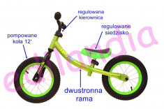 Bicicleta fara pedale TupTup, verde foto