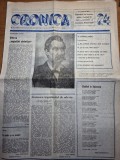 ziarul cronica 15 iunie 1990 - mihai eminescu